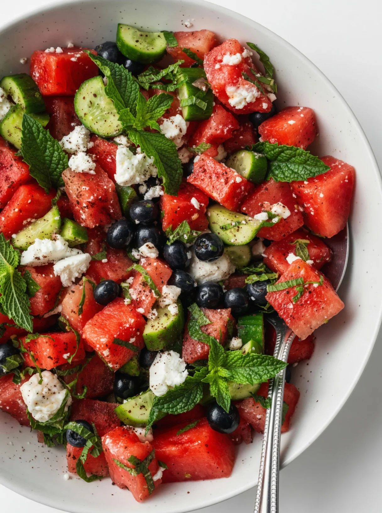 Watermelon cucumber feta salad is the refreshing summer side dish you need. Master this sweet and savory recipe with our expert lime vinaigrette dressing.