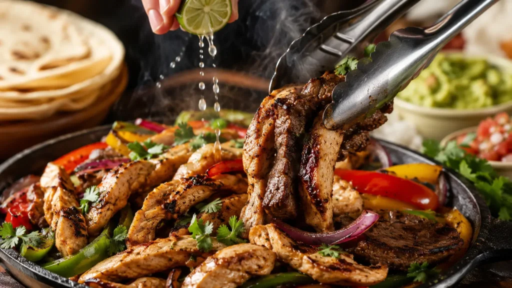 Chicken and Steak Fajitas Recipe