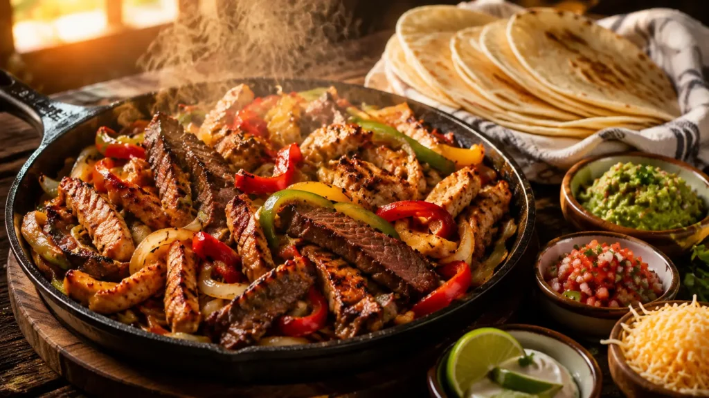 Chicken and Steak Fajitas Recipe