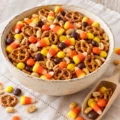 Candy Corn Snack Mix: finished dish ready to serve.