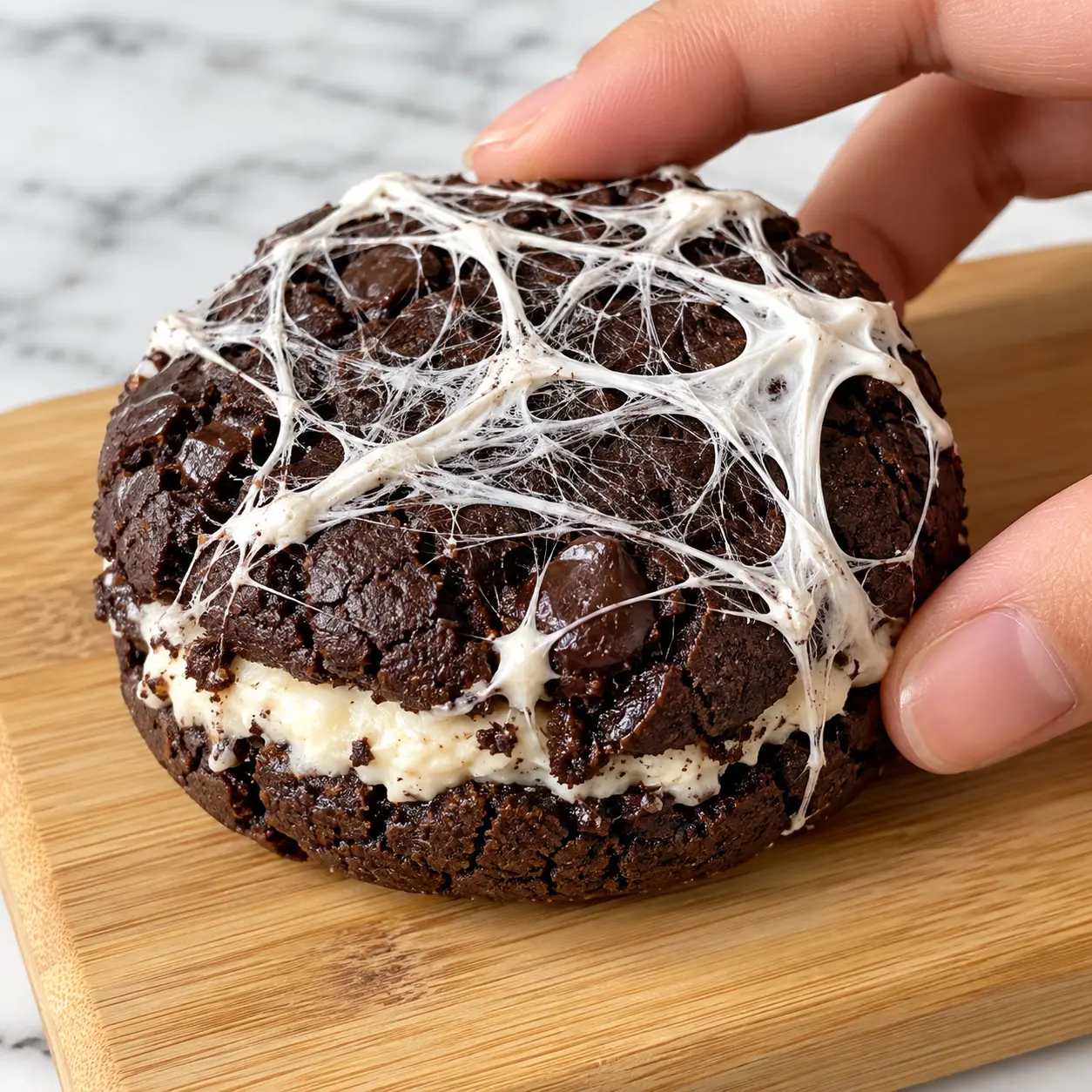 Halloween cheesecake cookies, Chocolate cheesecake cookies